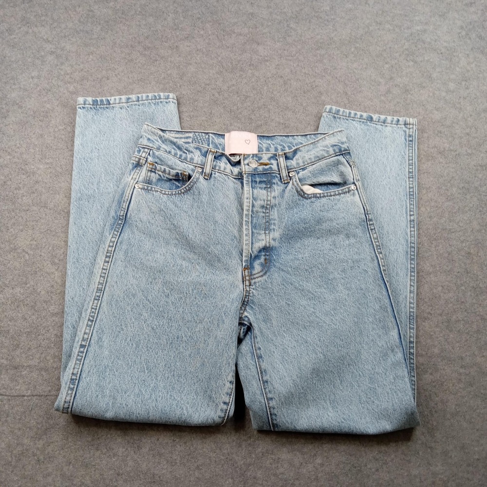 Revice Jeans‎ Womens 27 Light Wash High Rise Straight Leg 100% Cotton Denim